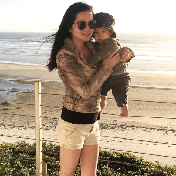 Unique genuine leather jacket distressed look - Picture 3 of 5